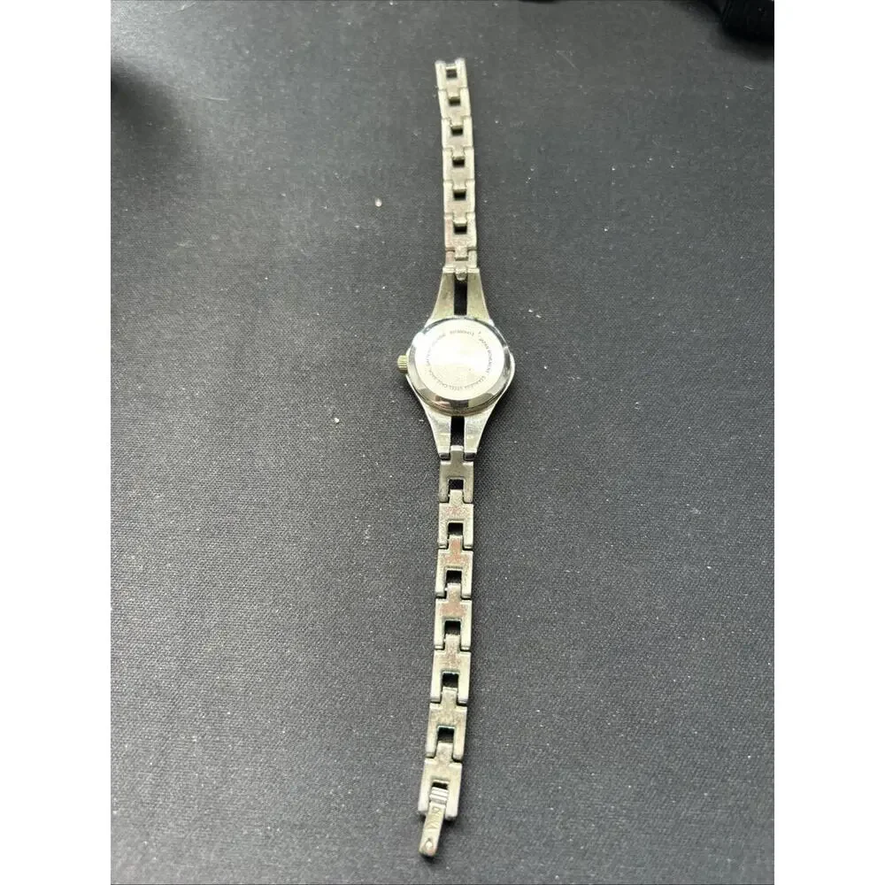 Silver Tone Pearlized Dial Women’s Quartz Watch